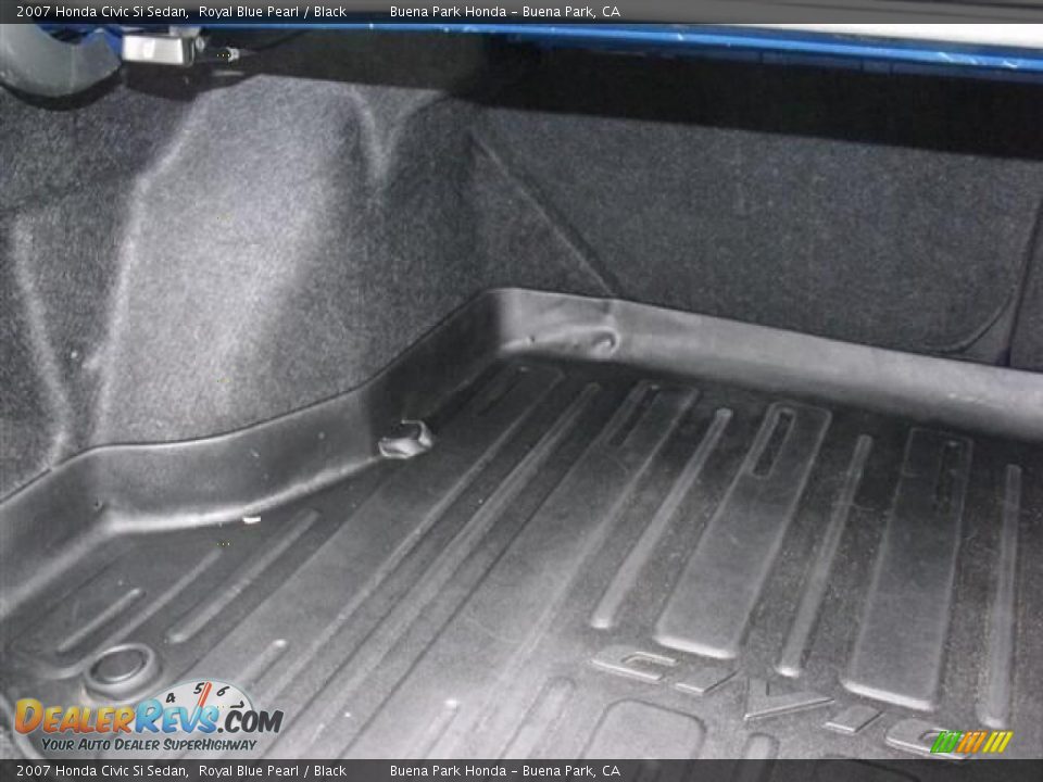 2007 Honda Civic Si Sedan Royal Blue Pearl / Black Photo #26