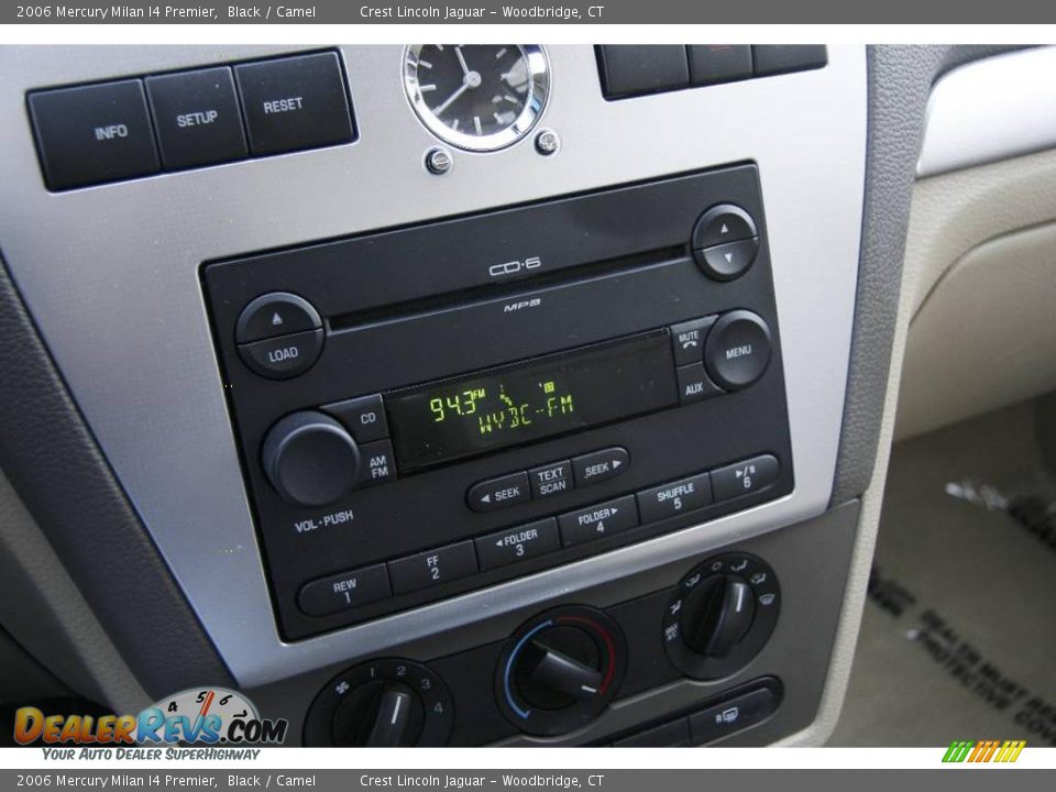 2006 Mercury Milan I4 Premier Black / Camel Photo #18