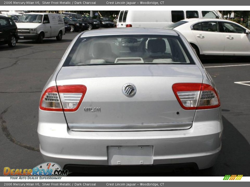 2006 Mercury Milan V6 Silver Frost Metallic / Dark Charcoal Photo #6