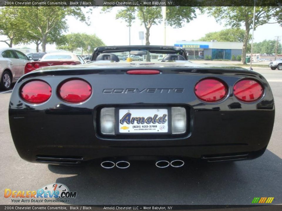 2004 Chevrolet Corvette Convertible Black / Black Photo #6