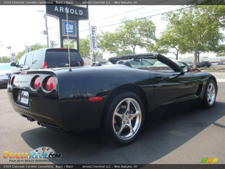 2004 Chevrolet Corvette Convertible Black / Black Photo #7