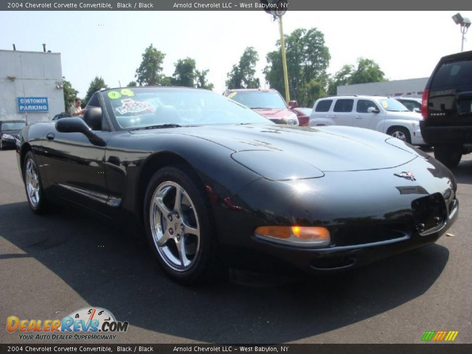2004 Chevrolet Corvette Convertible Black / Black Photo #9