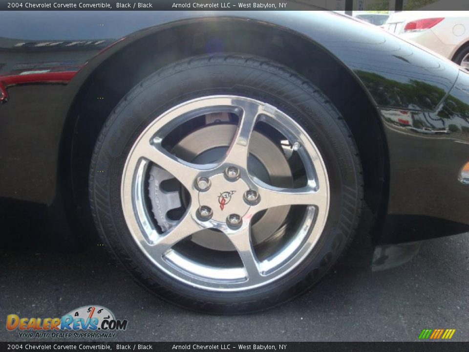 2004 Chevrolet Corvette Convertible Black / Black Photo #10