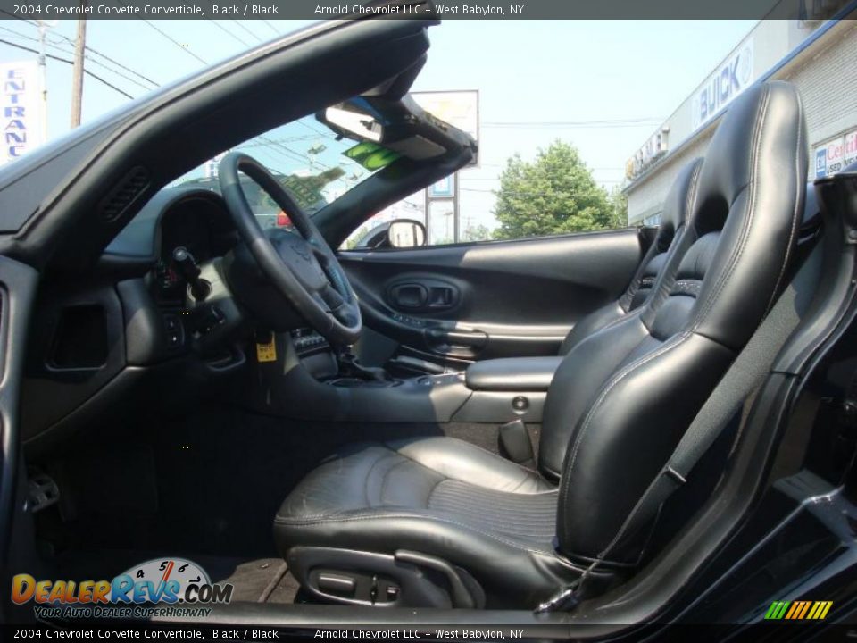 2004 Chevrolet Corvette Convertible Black / Black Photo #13