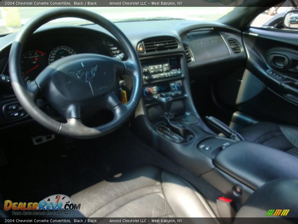 2004 Chevrolet Corvette Convertible Black / Black Photo #14