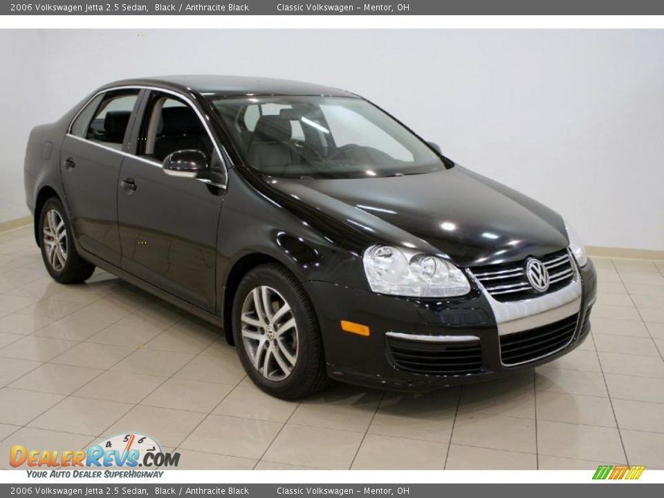 2006 Volkswagen Jetta 2.5 Sedan Black / Anthracite Black Photo #1