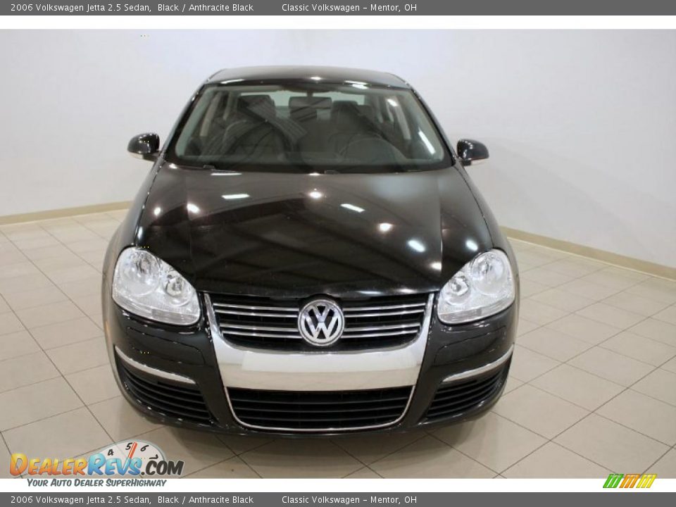 2006 Volkswagen Jetta 2.5 Sedan Black / Anthracite Black Photo #2