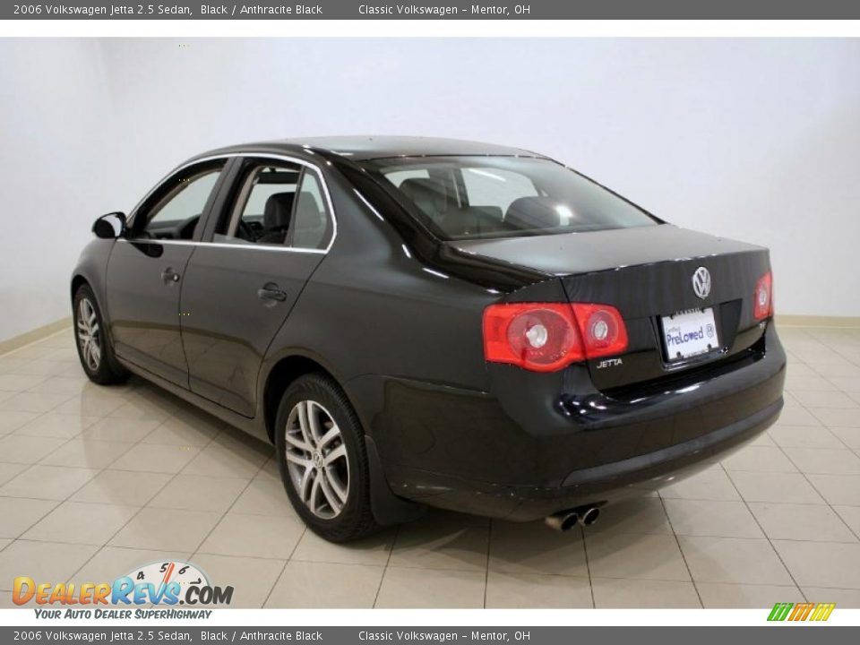 2006 Volkswagen Jetta 2.5 Sedan Black / Anthracite Black Photo #5