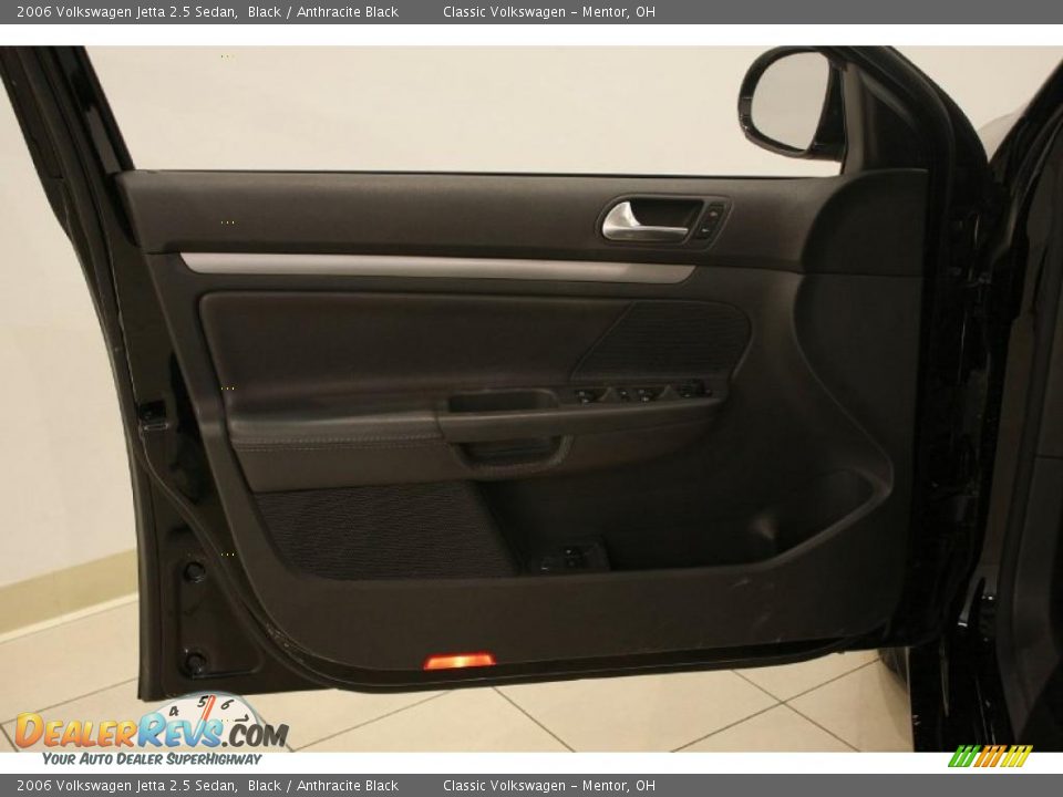 2006 Volkswagen Jetta 2.5 Sedan Black / Anthracite Black Photo #8