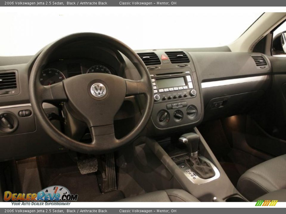 2006 Volkswagen Jetta 2.5 Sedan Black / Anthracite Black Photo #11