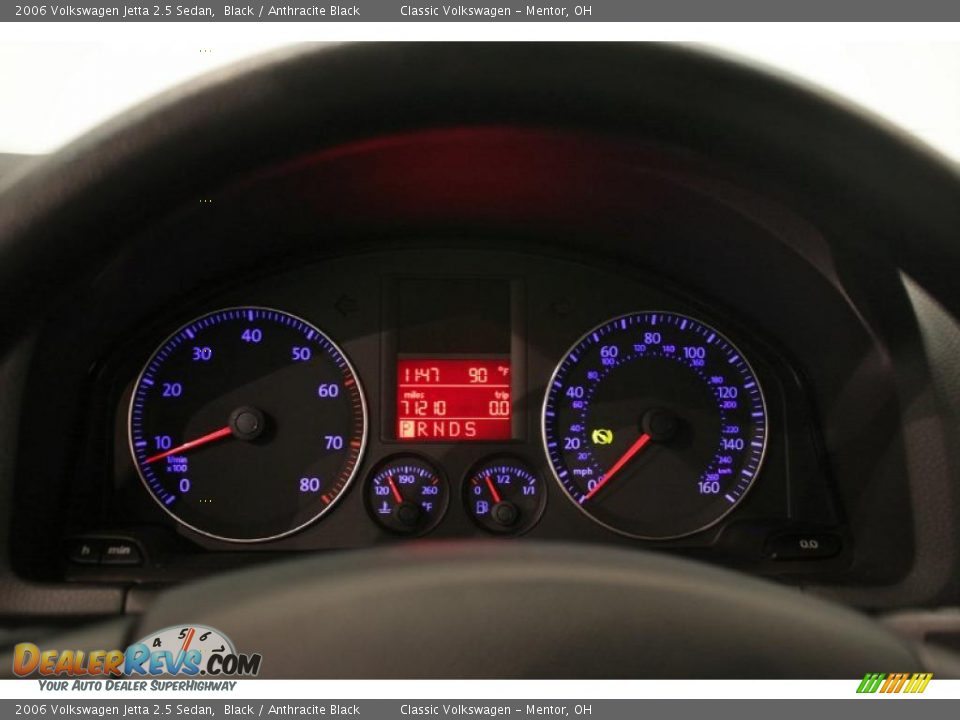 2006 Volkswagen Jetta 2.5 Sedan Black / Anthracite Black Photo #13