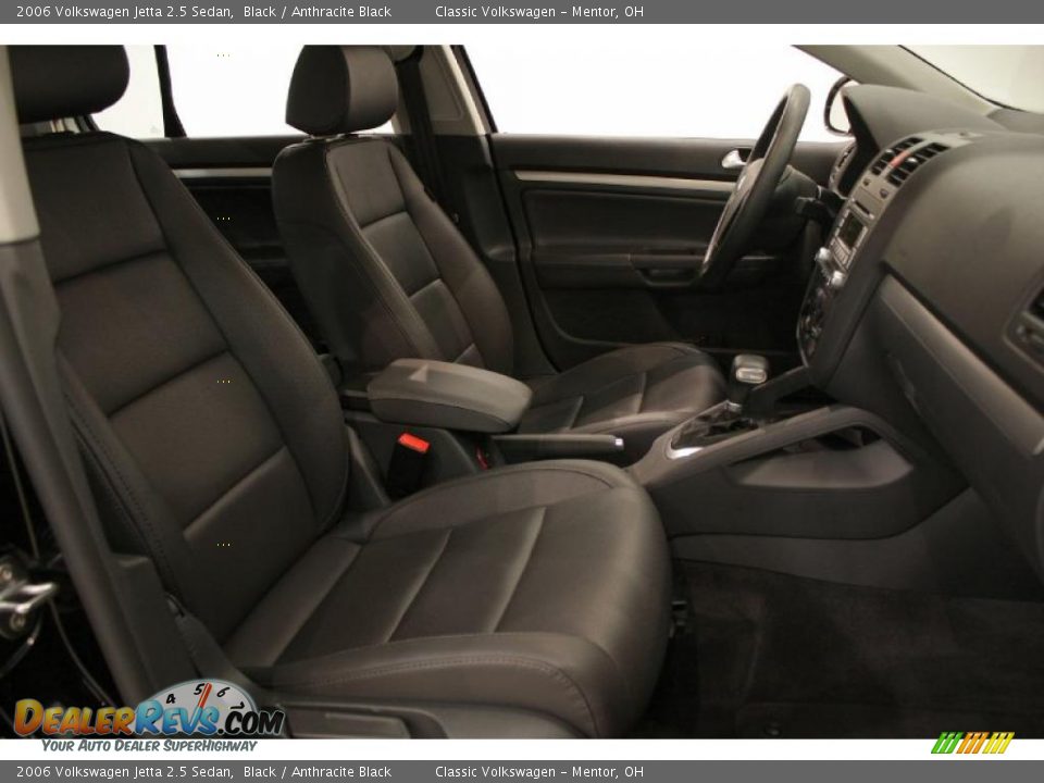 2006 Volkswagen Jetta 2.5 Sedan Black / Anthracite Black Photo #17