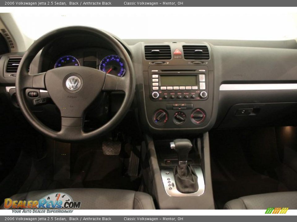 2006 Volkswagen Jetta 2.5 Sedan Black / Anthracite Black Photo #20