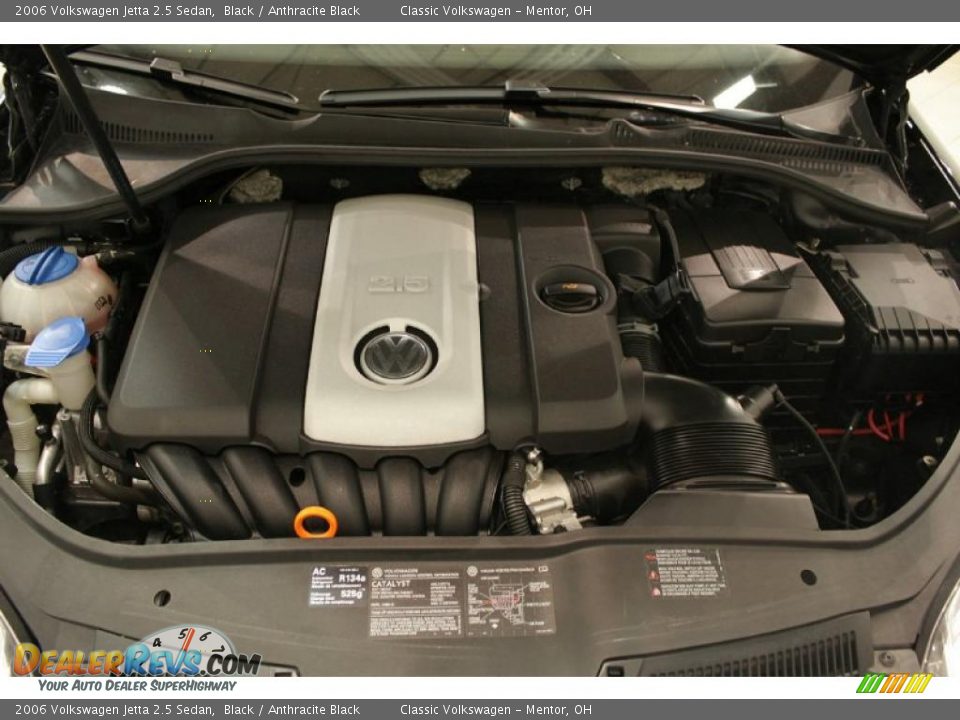 2006 Volkswagen Jetta 2.5 Sedan Black / Anthracite Black Photo #22