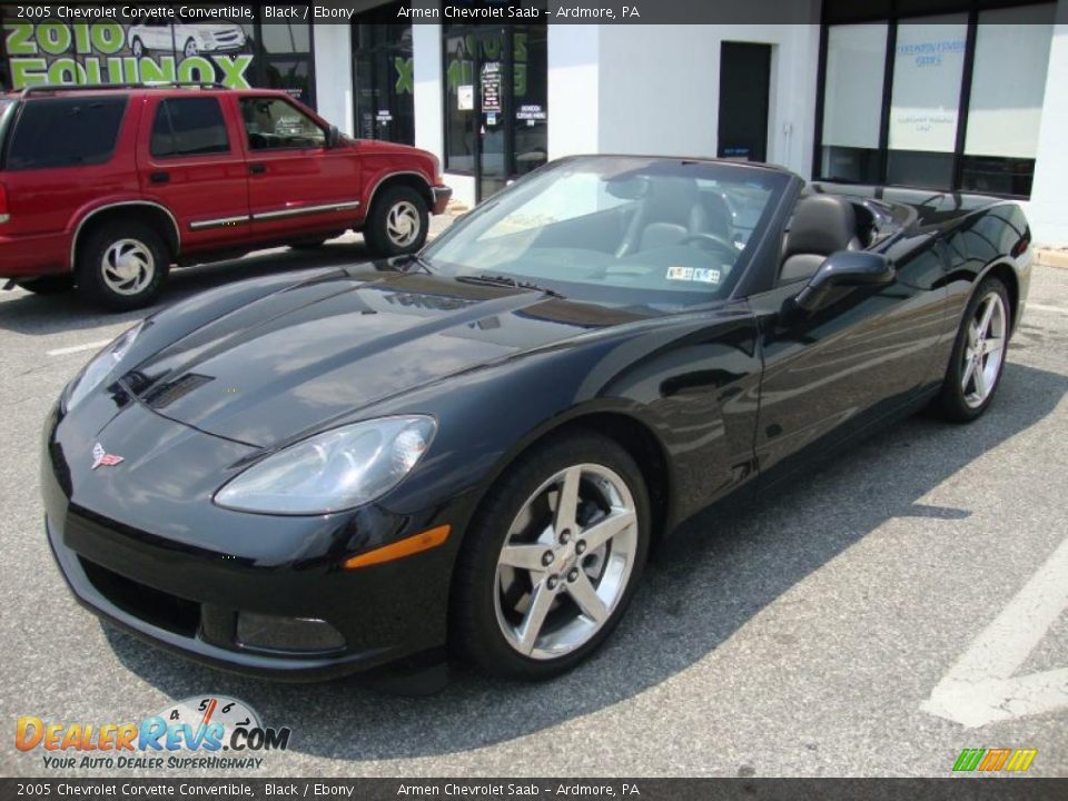 2005 Chevrolet Corvette Convertible Black / Ebony Photo #2