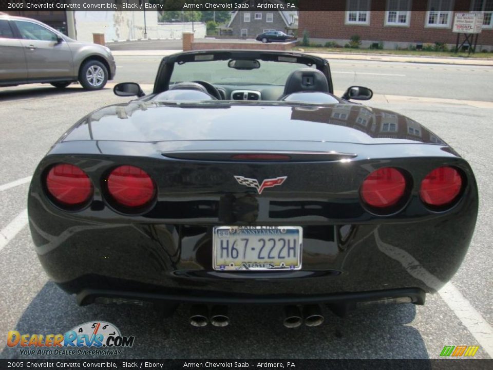 2005 Chevrolet Corvette Convertible Black / Ebony Photo #9