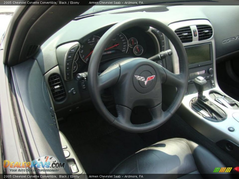 2005 Chevrolet Corvette Convertible Black / Ebony Photo #12