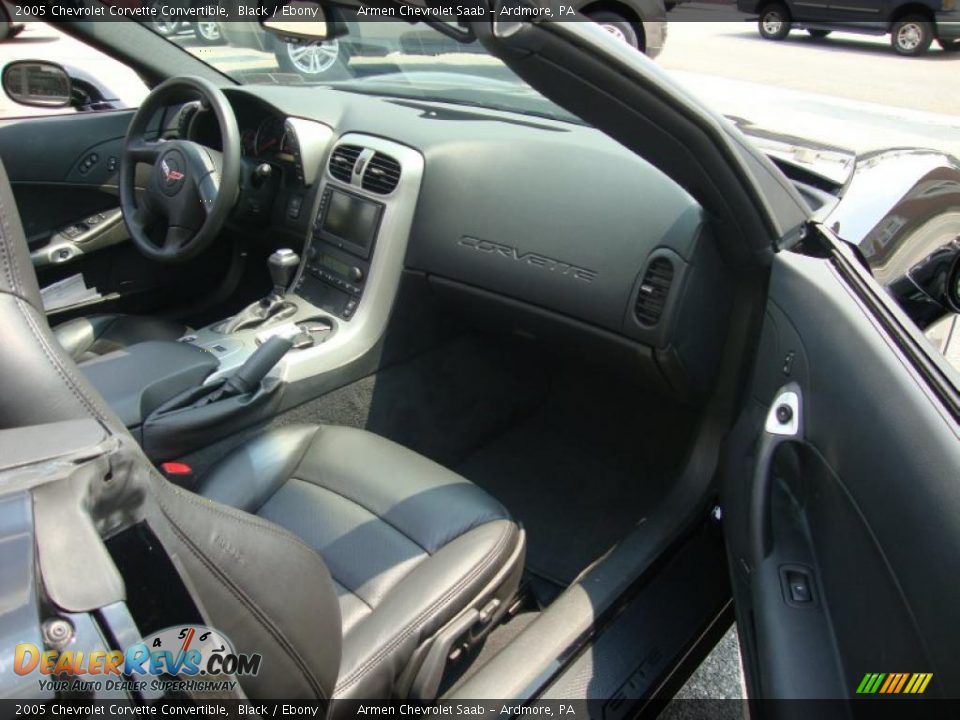 2005 Chevrolet Corvette Convertible Black / Ebony Photo #16