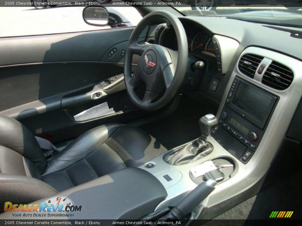 2005 Chevrolet Corvette Convertible Black / Ebony Photo #17