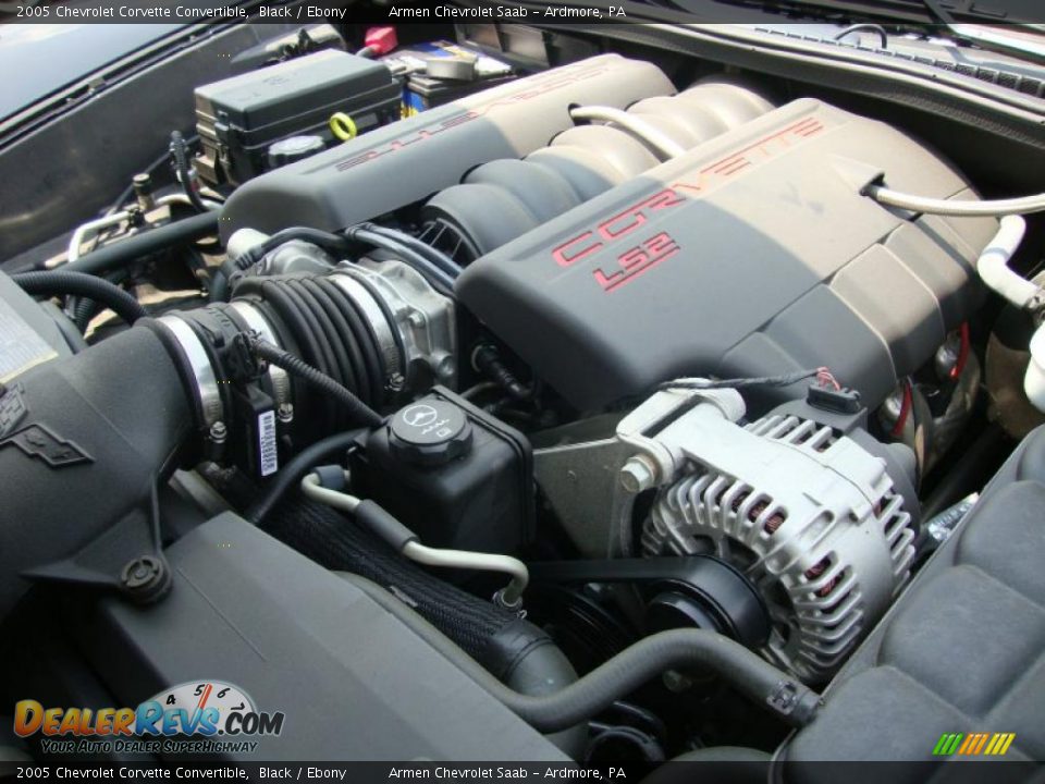 2005 Chevrolet Corvette Convertible Black / Ebony Photo #23