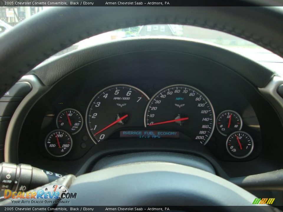 2005 Chevrolet Corvette Convertible Black / Ebony Photo #28