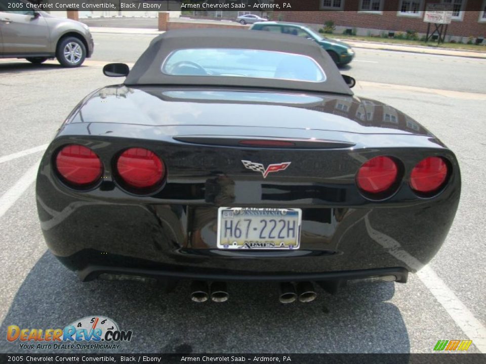2005 Chevrolet Corvette Convertible Black / Ebony Photo #32
