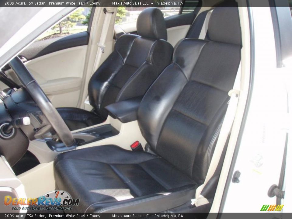 2009 Acura TSX Sedan Premium White Pearl / Ebony Photo #5