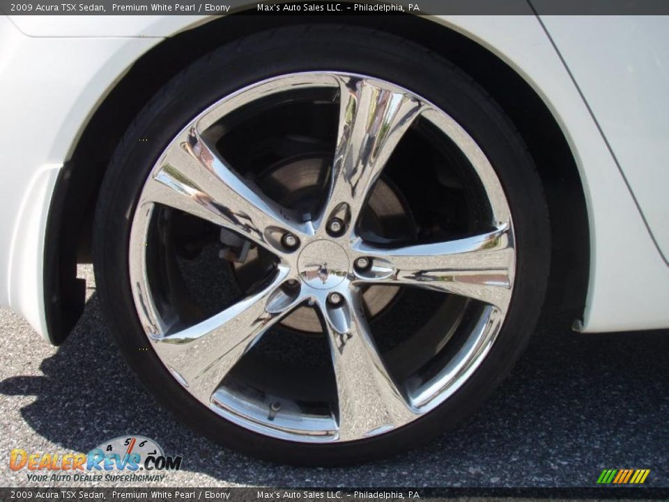 2009 Acura TSX Sedan Premium White Pearl / Ebony Photo #9