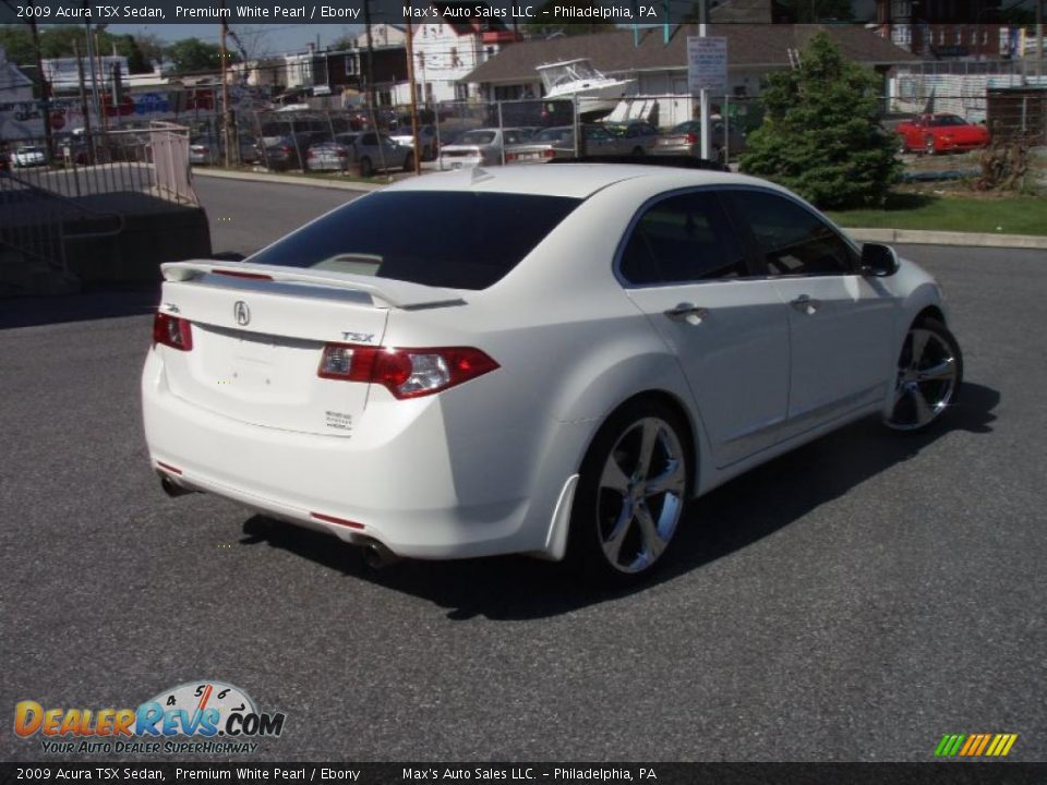 2009 Acura TSX Sedan Premium White Pearl / Ebony Photo #14