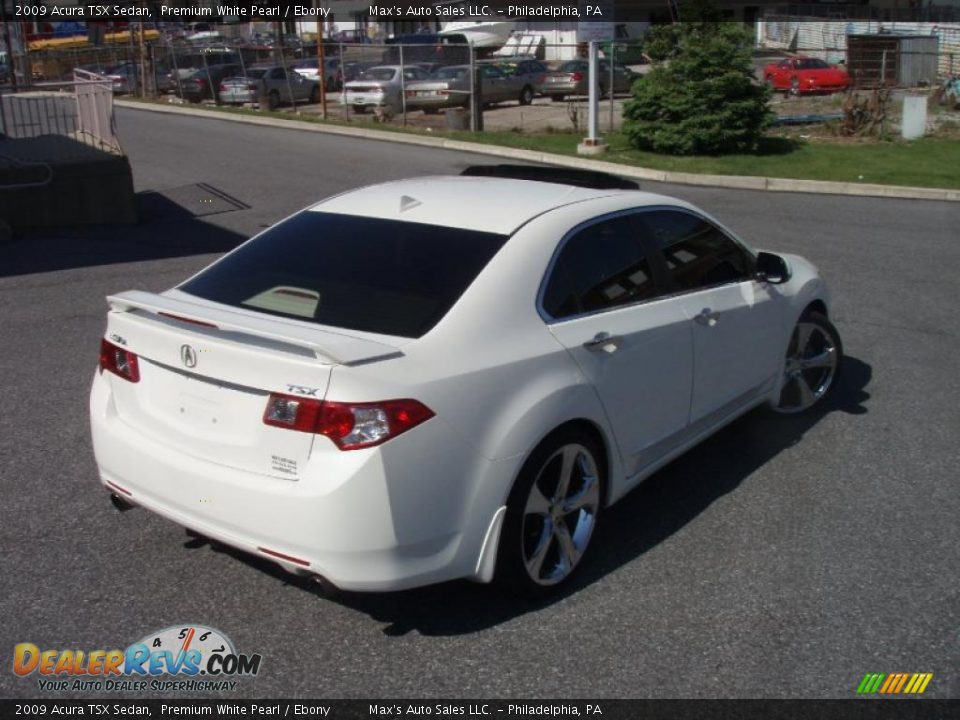 2009 Acura TSX Sedan Premium White Pearl / Ebony Photo #15