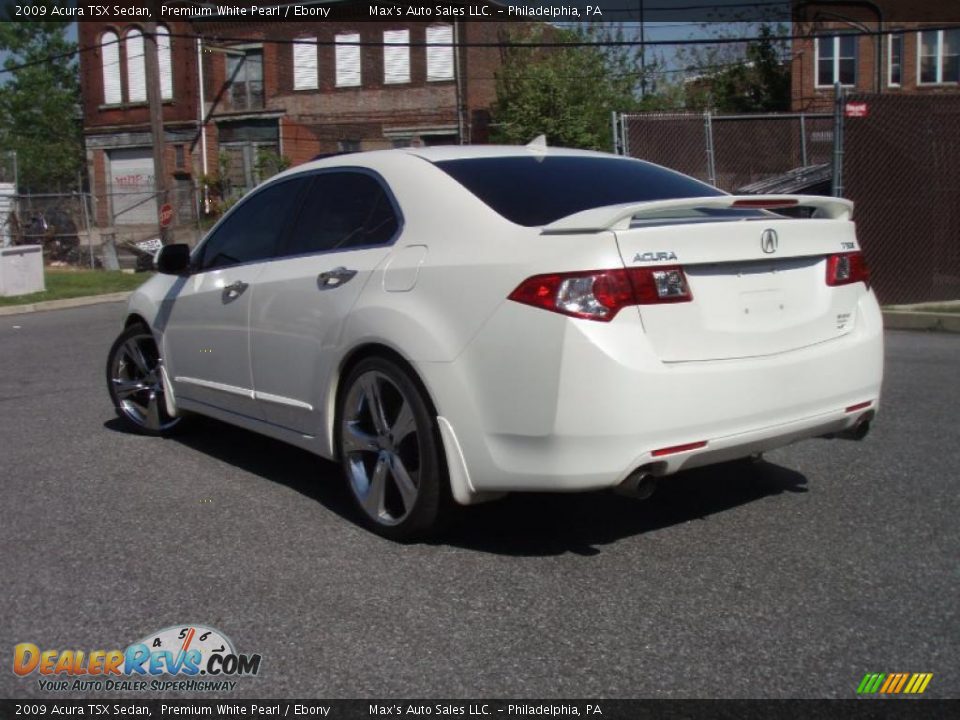 2009 Acura TSX Sedan Premium White Pearl / Ebony Photo #16