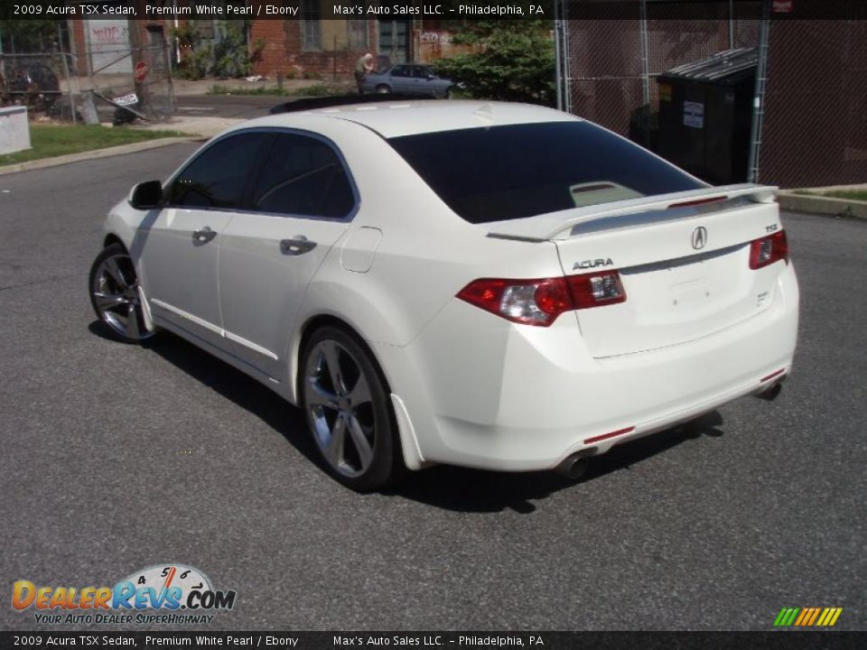 2009 Acura TSX Sedan Premium White Pearl / Ebony Photo #17