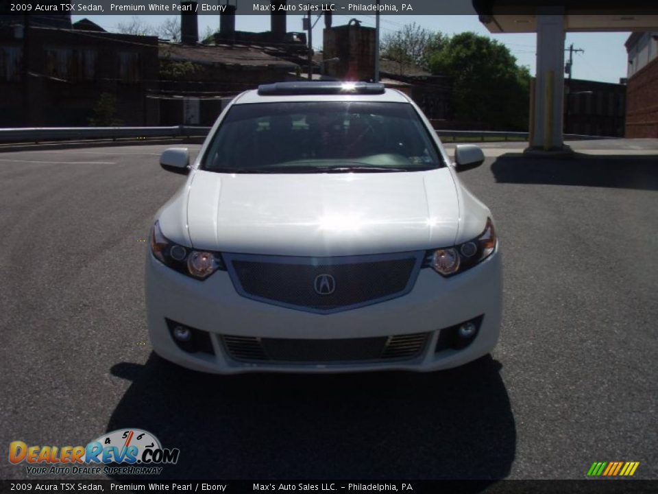 2009 Acura TSX Sedan Premium White Pearl / Ebony Photo #18