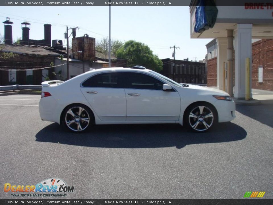 2009 Acura TSX Sedan Premium White Pearl / Ebony Photo #20