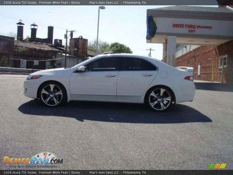 2009 Acura TSX Sedan Premium White Pearl / Ebony Photo #21