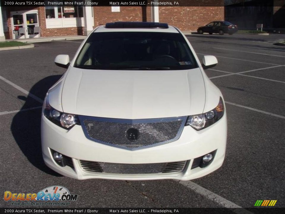 2009 Acura TSX Sedan Premium White Pearl / Ebony Photo #22