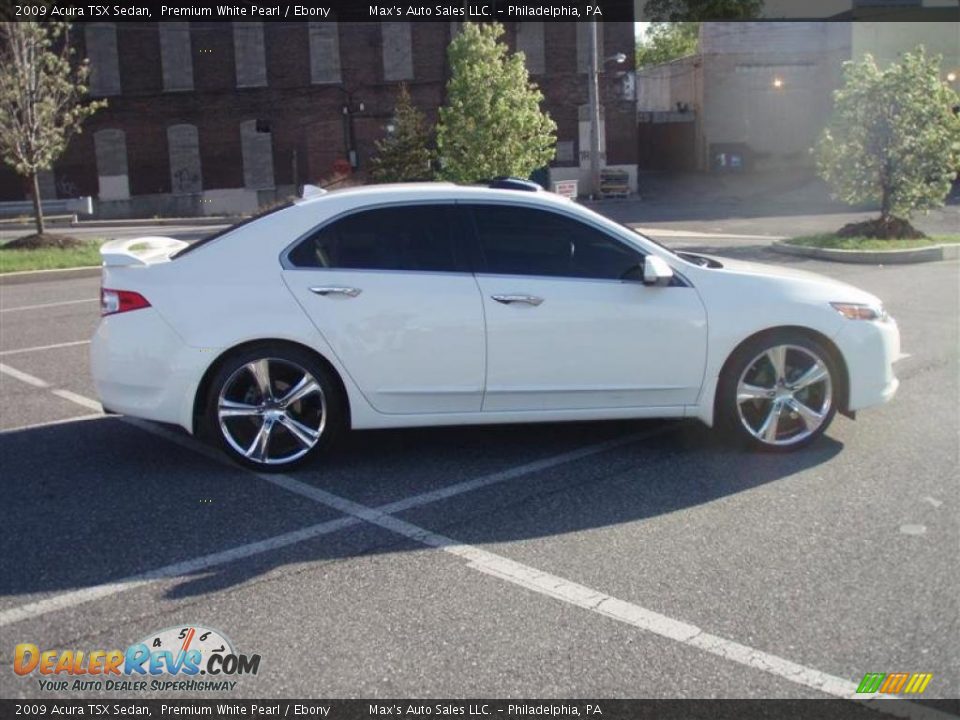 2009 Acura TSX Sedan Premium White Pearl / Ebony Photo #25