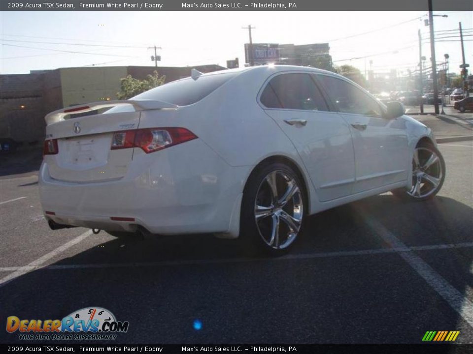 2009 Acura TSX Sedan Premium White Pearl / Ebony Photo #28
