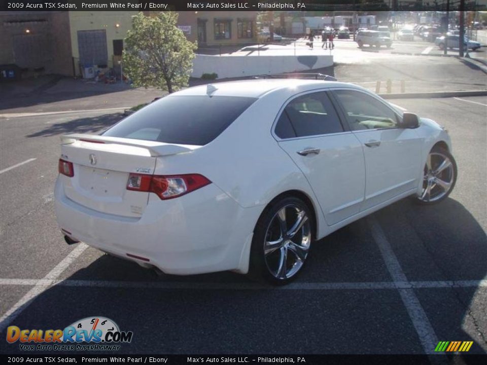 2009 Acura TSX Sedan Premium White Pearl / Ebony Photo #29