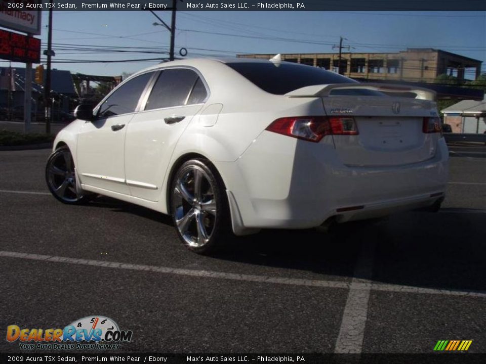 2009 Acura TSX Sedan Premium White Pearl / Ebony Photo #30