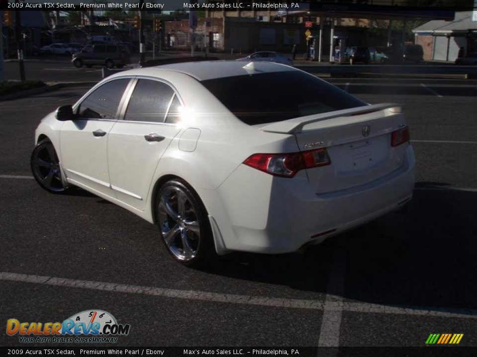 2009 Acura TSX Sedan Premium White Pearl / Ebony Photo #31