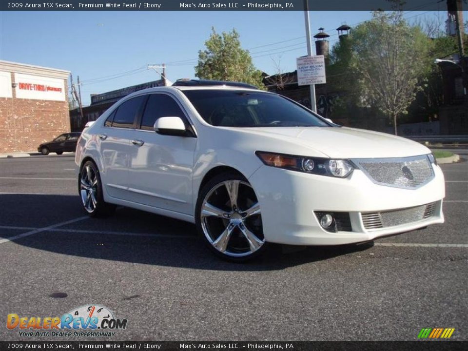 2009 Acura TSX Sedan Premium White Pearl / Ebony Photo #32