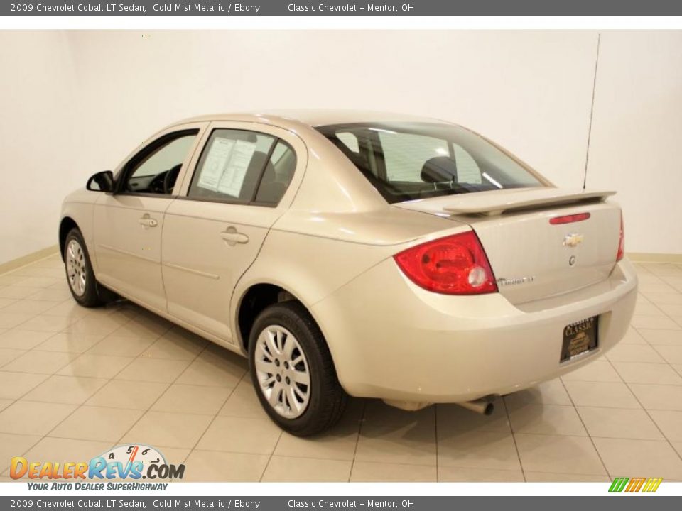 2009 Chevrolet Cobalt LT Sedan Gold Mist Metallic / Ebony Photo #5