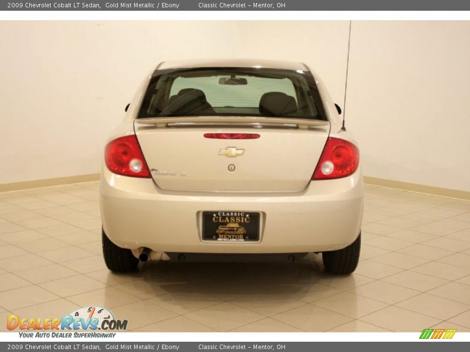 2009 Chevrolet Cobalt LT Sedan Gold Mist Metallic / Ebony Photo #6