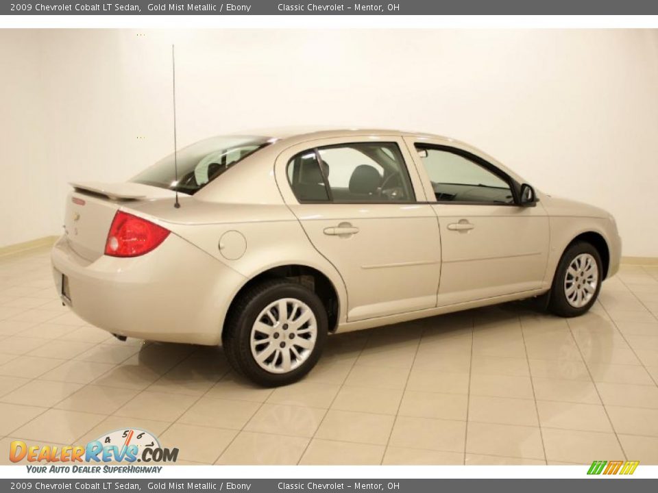 2009 Chevrolet Cobalt LT Sedan Gold Mist Metallic / Ebony Photo #7