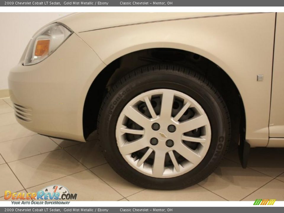 2009 Chevrolet Cobalt LT Sedan Gold Mist Metallic / Ebony Photo #21