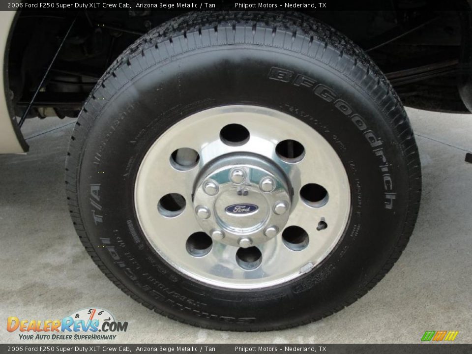 2006 Ford F250 Super Duty XLT Crew Cab Arizona Beige Metallic / Tan Photo #13