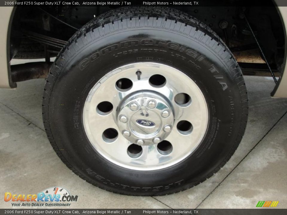 2006 Ford F250 Super Duty XLT Crew Cab Arizona Beige Metallic / Tan Photo #14