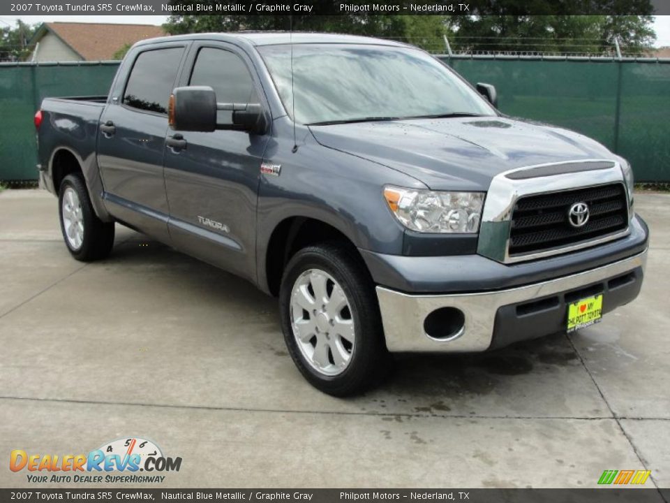 2007 Toyota Tundra SR5 CrewMax Nautical Blue Metallic / Graphite Gray Photo #1