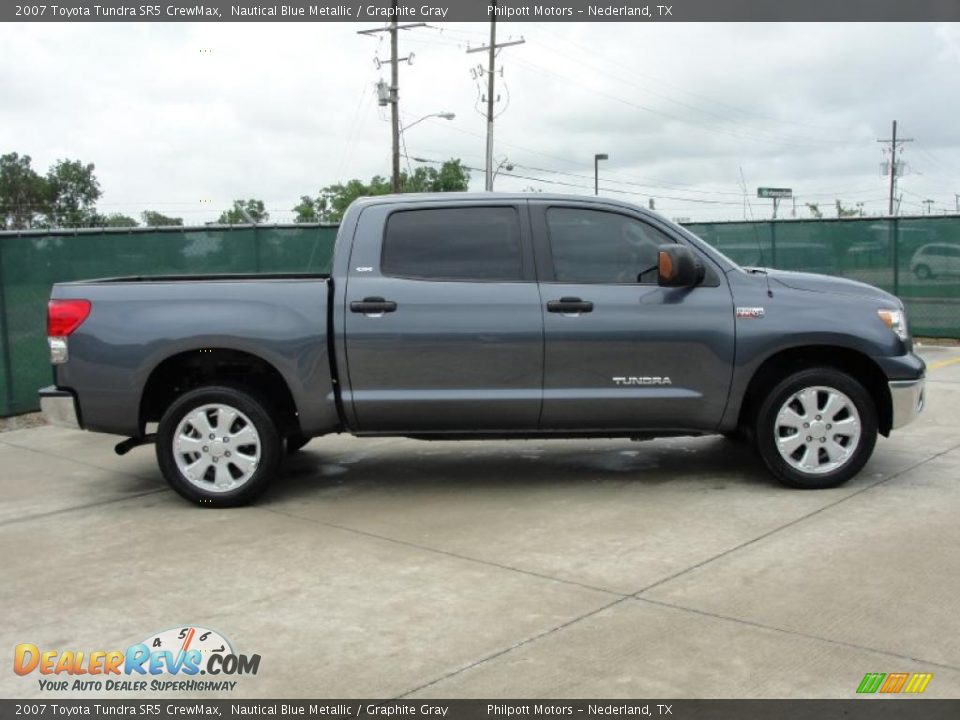 2007 Toyota Tundra SR5 CrewMax Nautical Blue Metallic / Graphite Gray Photo #2